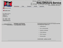 Tablet Screenshot of emsoffshore.de